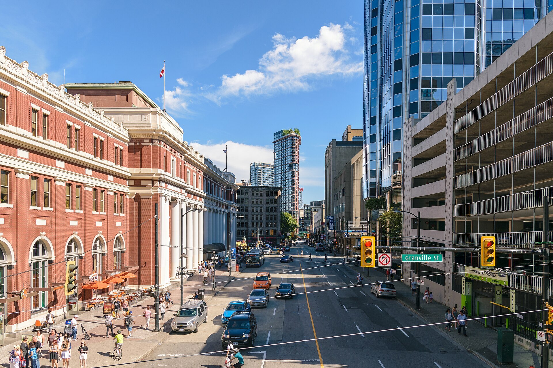 Waterfront Station — about five minutes on foot.